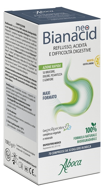 NEOBIANACID 70 COMPRESSE LIMONE - Farma Nice