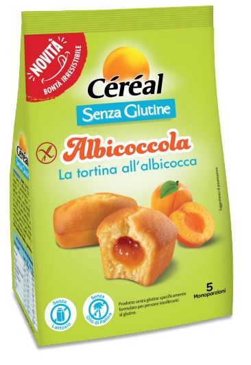 CEREAL ALBICOCCOLA TORTINA ALBICOCCA 5 PEZZI DA 35 G SENZA LATTOSIO - Farma Nice