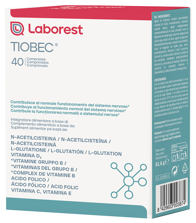 TIOBEC 40 COMPRESSE NUOVA FORMULAZIONE SENZA GLUTINE SENZA LATTOSIO - Farma Nice