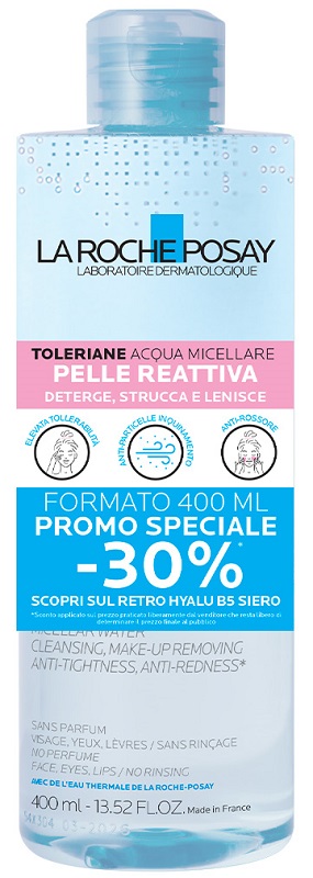 LRP TOLERIANE ACQUA MIC PELLE REATTIVA 400 ML CRAVATTINO 26 - Farma Nice