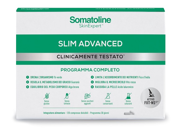 SOMATOLINE SLIM ADVANCED 120 COMPRESSE SENZA GLUTINE SENZA LATTOSIO - Farma Nice