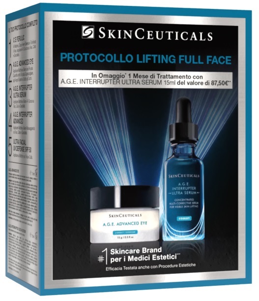 SKINCEUTICAL PROTOCOLLO LIFTING FULL FACE 1 AGE ADVANCED EYE 15 ML + AGE INTERRUPTER ULTRA SERUM 15 ML - Farma Nice