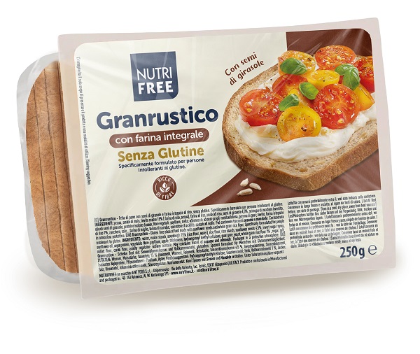 NUTRIFREE GRANRUSTICO CON FARINA INTEGRALE 250 G - Farma Nice